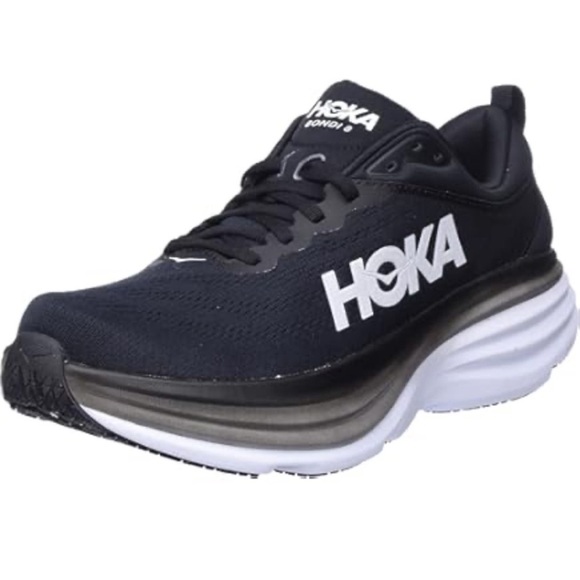 Hoka Shoes - Hoka Black bondi 8 women’s and White Athletic Shoes